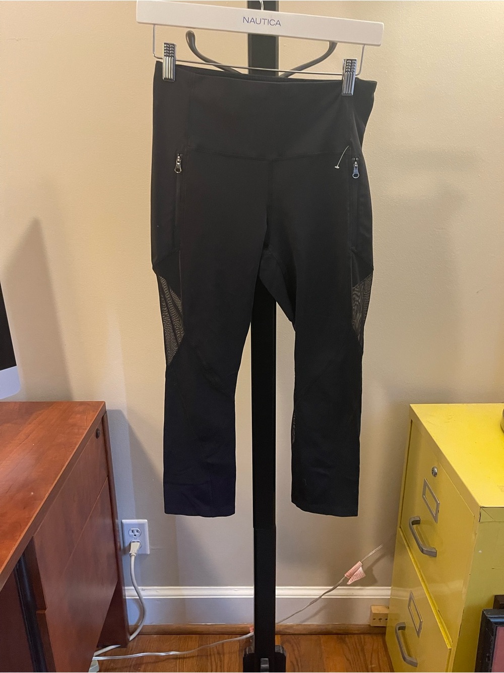 lululemon athletica Black Performance Legging with Reflective Logo